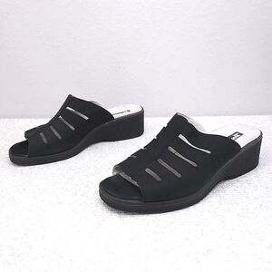 ROMIKA Nubuck Wedge Slides Sandals